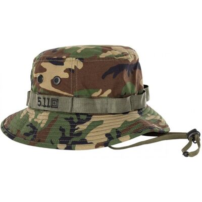5.11 Tactical Boonie Hat (Färg: Woodland Camo, Storlek: L/XL) 5.11 Tactical Boonie Hat (Färg: Woodland Camo, Storlek: L/XL)
