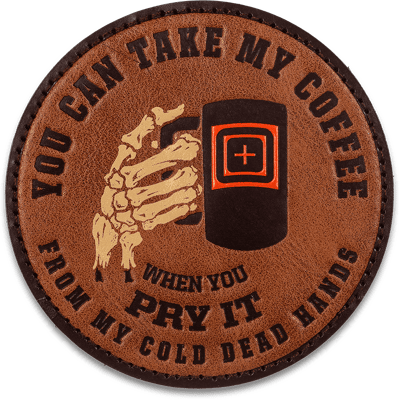 5.11 Tactical Coffee Leather Patch 5.11 Tactical Coffee Leather Patch