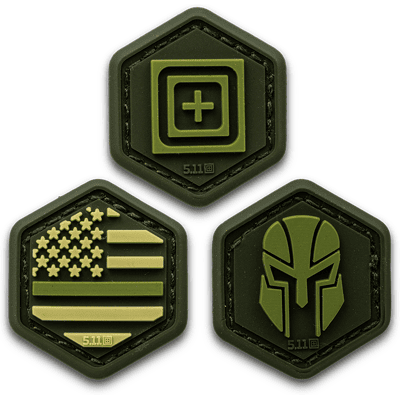 5.11 Tactical Thin Green Line Hex Patch 5.11 Tactical Thin Green Line Hex Patch