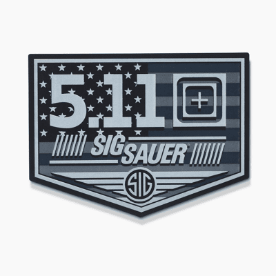 5.11 Tactical x Sig Sauer Emblem Sticker (Färg: Svart) 5.11 Tactical x Sig Sauer Emblem Sticker (Färg: Svart)