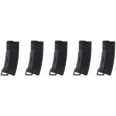 Lancer Tactical Magasin - M4 Mid Cap 130rds 6mm 5st (Färg: Svart) Lancer Tactical Magasin - M4 Mid Cap 130rds 6mm 5st (Färg: Svart)