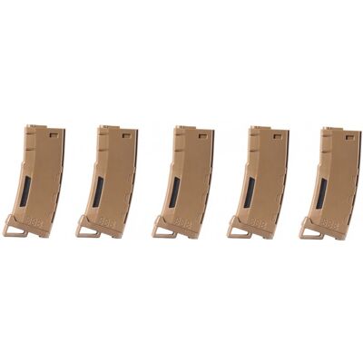 Lancer Tactical Magasin - M4 Mid Cap 130rds 6mm 5st (Färg: Tan) Lancer Tactical Magasin - M4 Mid Cap 130rds 6mm 5st (Färg: Tan)