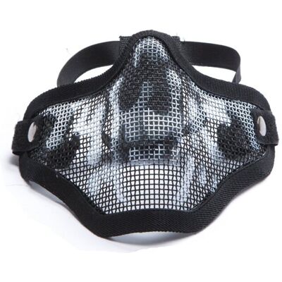 ASG Strike Systems Airsoft Metal Mesh Mask Lower Half (Färg: Svart/Skull) ASG Strike Systems Airsoft Metal Mesh Mask Lower Half (Färg: Svart/Skull)