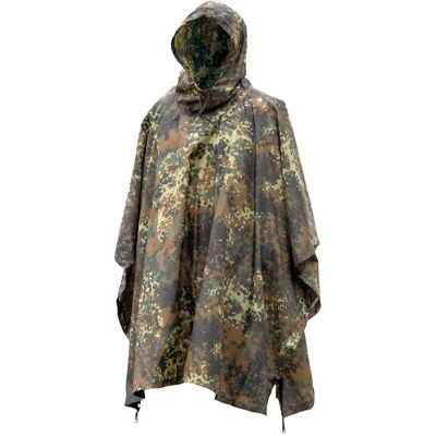Mil-Tec Watherproof Poncho Ripstop (Färg: Flecktarn) Mil-Tec Watherproof Poncho Ripstop (Färg: Flecktarn)