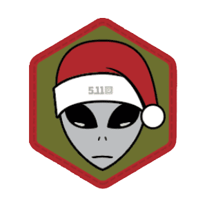 5.11 Tactical Christmas Alien Patch