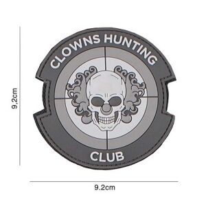 101 INC PVC Patch - Clowns Hunting Club (Färg: Grå)