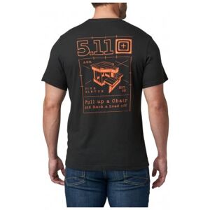 5.11 Tactical Pull Up A Chair Tee - Svart (Storlek: 2XL)