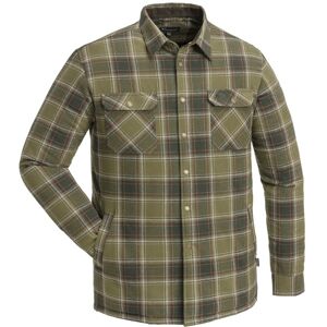 Pinewood Finnveden Checked Padded Overshirt - Jaktoliv/Terracotta (Storlek: Large) Pinewood Finnveden Checked Padded Overshirt - Jaktoliv/Terracotta (Storlek: Large)