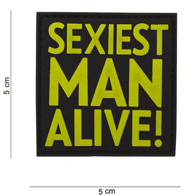 101 INC PVC Patch - Sexiest Man Alive (Färg: Gul) 101 INC PVC Patch - Sexiest Man Alive (Färg: Gul)