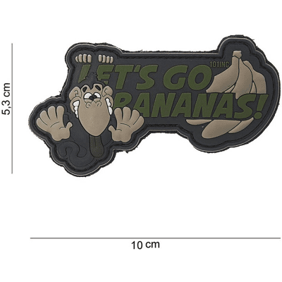 101 INC PVC Patch - Let's go bananas (Färg: Brun) 101 INC PVC Patch - Let's go bananas (Färg: Brun)