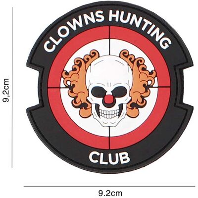 101 INC PVC Patch - Clowns Hunting Club (Färg: Röd) 101 INC PVC Patch - Clowns Hunting Club (Färg: Röd)