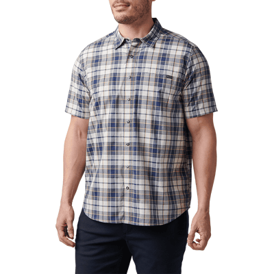 5.11 Tactical Wyatt Short Sleeve Plaid Shirt (Färg: Cinder Plaid, Storlek: XL) 5.11 Tactical Wyatt Short Sleeve Plaid Shirt (Färg: Cinder Plaid, Storlek: XL)