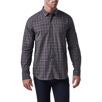 5.11 Tactical Igor Plaid Long Sleeve Shirt (Färg: Black Plaid, Storlek: 2XL) 5.11 Tactical Igor Plaid Long Sleeve Shirt (Färg: Black Plaid, Storlek: 2XL)