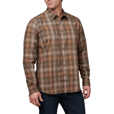 5.11 Tactical Igor Plaid Long Sleeve Shirt (Färg: Umber BR PLD, Storlek: XL) 5.11 Tactical Igor Plaid Long Sleeve Shirt (Färg: Umber BR PLD, Storlek: XL)