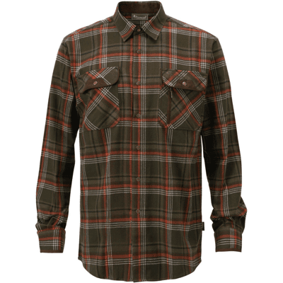 Pinewood Prestwick Exclusive Skjorta Herr (Färg: Green/Burned Orange, Storlek: 3XL) Pinewood Prestwick Exclusive Skjorta Herr (Färg: Green/Burned Orange, Storlek: 3XL)