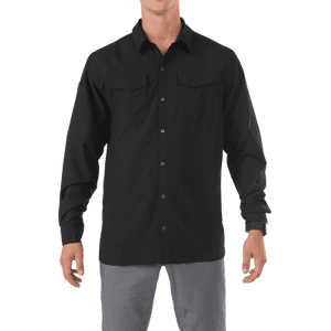 5.11 Tactical Freedom Flex Long Sleeve Shirt (Färg: Svart, Storlek: Large)