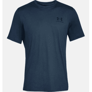 Under Armour Sportstyle Left Chest Short Sleeve Shirt (Färg: Navy, Storlek: Medium)
