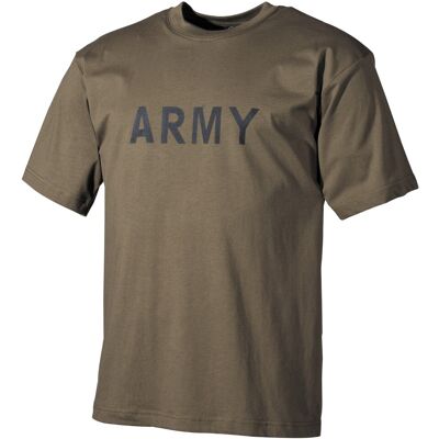 MFH - Max Fuchs MFH T-Shirt Army (Färg: Oliv, Storlek: S) MFH - Max Fuchs MFH T-Shirt Army (Färg: Oliv, Storlek: S)
