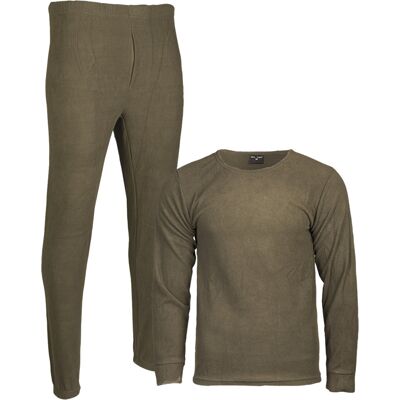 Mil-Tec Thermo Fleece Underställ Tröja & Byxa (Färg: Oliv, Storlek: Small) Mil-Tec Thermo Fleece Underställ Tröja & Byxa (Färg: Oliv, Storlek: Small)