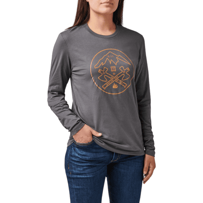 5.11 Tactical Women's Axe Mountain Long Sleeve Tee (Färg: Charcoal, Storlek: Large) 5.11 Tactical Women's Axe Mountain Long Sleeve Tee (Färg: Charcoal, Storlek: Large)