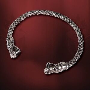 Windlass Viking Dragon Torque Necklace (Färg: Silver)