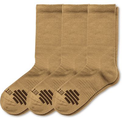 5.11 Tactical Duty Ready Plus Crew Socks (3-Pack) (Färg: US DK Coyote, Storlek: Small (<40)) 5.11 Tactical Duty Ready Plus Crew Socks (3-Pack) (Färg: US DK Coyote, Storlek: Small (<40))