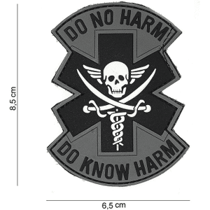 101 INC PVC Patch - Do No Harm (Färg: Grå/Svart)