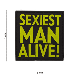 101 INC PVC Patch - Sexiest Man Alive (Färg: Gul)