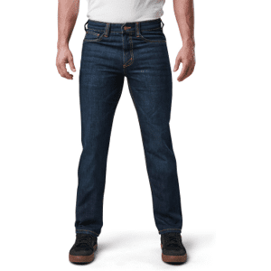 5.11 Tactical Defender-Flex Straight Jean (Färg: Bsc Blue Wsh, Midjemått: 34, Benlängd: 34)