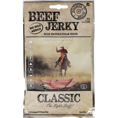 Bullseye Meats Biff Jerky Rökt - Proteinrik Snacks Bullseye Meats Biff Jerky Rökt - Proteinrik Snacks