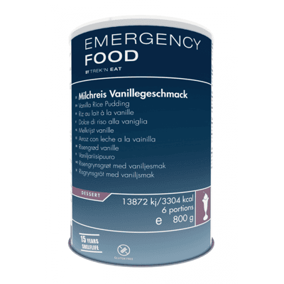 Katadyn Trek 'n Eat Vanilla Rice Pudding - Emergency Line 800g Katadyn Trek 'n Eat Vanilla Rice Pudding - Emergency Line 800g