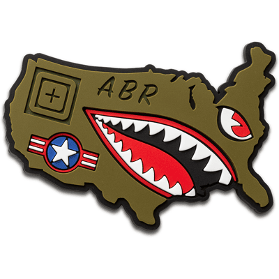 5.11 Tactical ABR USA Tiger Shark Patch 5.11 Tactical ABR USA Tiger Shark Patch