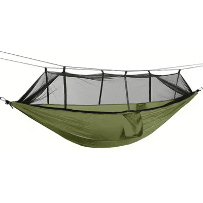 Briv Hängmatta Parachute med Myggnät 260x140cm (Färg: Oliv) Briv Hängmatta Parachute med Myggnät 260x140cm (Färg: Oliv)
