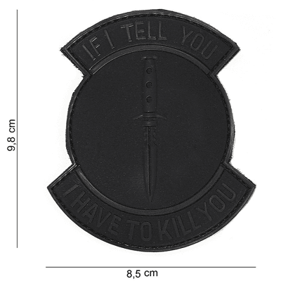 101 INC PVC Patch - If I Tell You (Färg: Svart) 101 INC PVC Patch - If I Tell You (Färg: Svart)