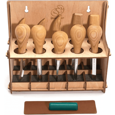 BeaverCraft Tools BeaverCraft S52 Täljkit med 10 Knivar och Ställ BeaverCraft Tools BeaverCraft S52 Täljkit med 10 Knivar och Ställ