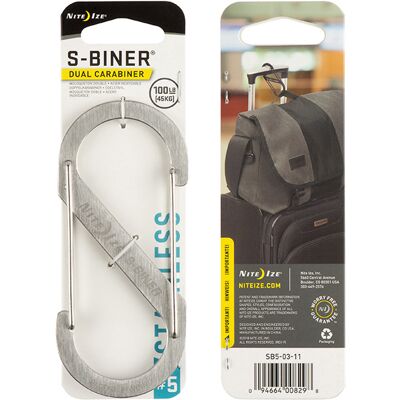 Nite Ize S-Biner Stål (Färg: Rostfritt, Storlek: 5) Nite Ize S-Biner Stål (Färg: Rostfritt, Storlek: 5)