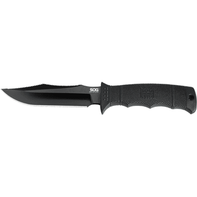 SOG SEAL Pup Elite Black TiNi Straight Edge SOG SEAL Pup Elite Black TiNi Straight Edge