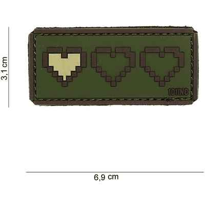101 INC PVC Patch - Last Life (Färg: Grön) 101 INC PVC Patch - Last Life (Färg: Grön)