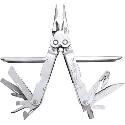 SOG PowerLock V-Cut med Fodral - Satin SOG PowerLock V-Cut med Fodral - Satin