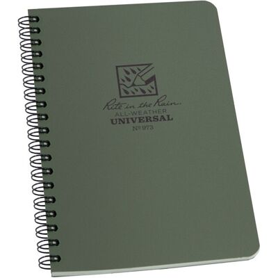 Rite In The Rain Memo Book, Field Flex-Cover 18x12cm - Grön Rite In The Rain Memo Book, Field Flex-Cover 18x12cm - Grön
