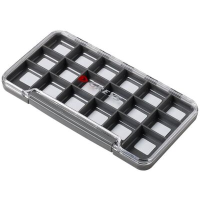 Greys Fishing Greys Slim Waterproof Fly Box (Utformning: 18 Fack) Greys Fishing Greys Slim Waterproof Fly Box (Utformning: 18 Fack)