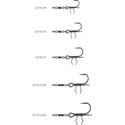 Savage Gear Spinning T Stinger SGT 1 2pcs (Storlek: #1) Savage Gear Spinning T Stinger SGT 1 2pcs (Storlek: #1)