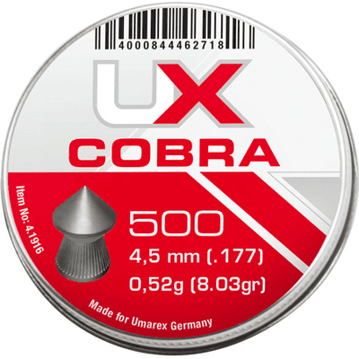 Umarex UX Cobra 4,5mm 0,52g 500st Umarex UX Cobra 4,5mm 0,52g 500st