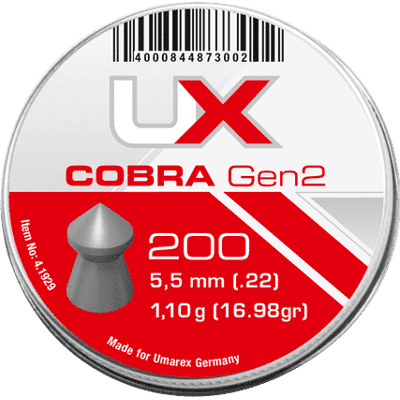 Umarex UX Cobra Gen2 5,5mm 1,10g 200st Umarex UX Cobra Gen2 5,5mm 1,10g 200st