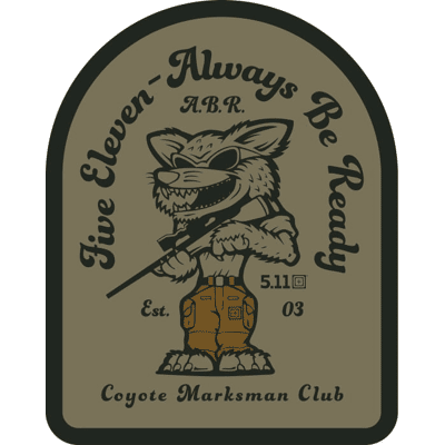 5.11 Tactical Coyote Hunter Patch 5.11 Tactical Coyote Hunter Patch