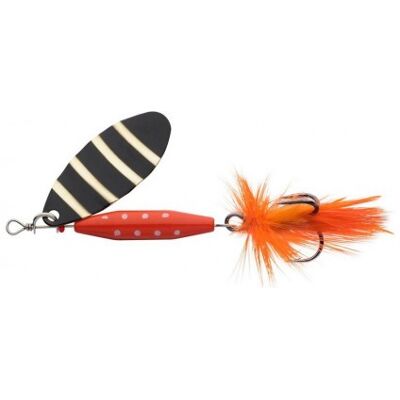 Abu Garcia Reflex Red LF Zebra - 7g Spinnare - Fiske spinner Abu Garcia Reflex Red LF Zebra - 7g Spinnare - Fiske spinner