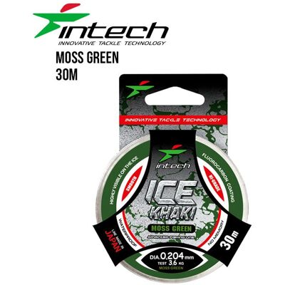 Intech Premium Vinterfiske Lina Ice Khaki Moss Green 30m (Dimension: 0,185/2,9kg) Intech Premium Vinterfiske Lina Ice Khaki Moss Green 30m (Dimension: 0,185/2,9kg)