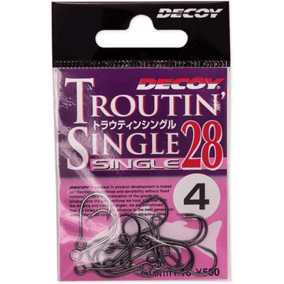 Decoy - Single 28 Troutin - Storlek 8 - Svart - Krok Decoy - Single 28 Troutin - Storlek 8 - Svart - Krok