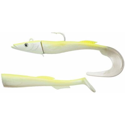 Berkley PowerBait Power Sandeel 21cm 160g (Färg: White Chartreuse) Berkley PowerBait Power Sandeel 21cm 160g (Färg: White Chartreuse)