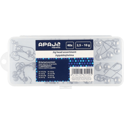Apaja Jiggkrokar Mix 2,5-10g 40st Apaja Jiggkrokar Mix 2,5-10g 40st